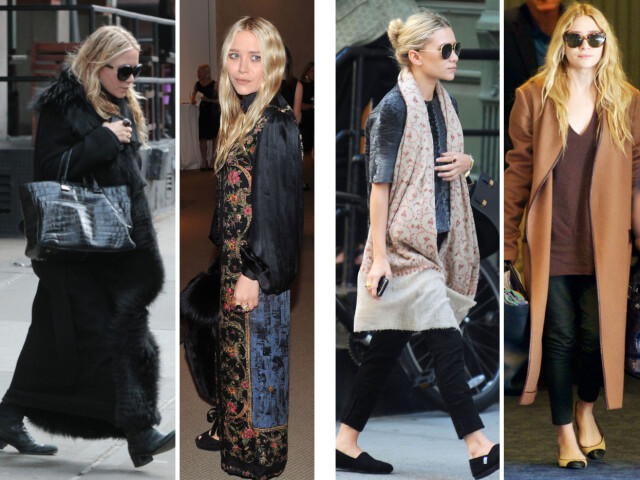 MARY-KATE VERSUS ASHLEY: Mary-Kate (på bildene til venstre) er kjent for sin bohemsk-glamorøse stil, mens Ashley er mer klassisk, men med en kul "edge". Foto: All Over Press MARY-KATE VERSUS ASHLEY: Mary-Kate (på bildene til venstre) er kjent for sin bohemsk-glamorøse stil, mens Ashley er mer klassisk, men med en kul "edge". Foto: All Over Press